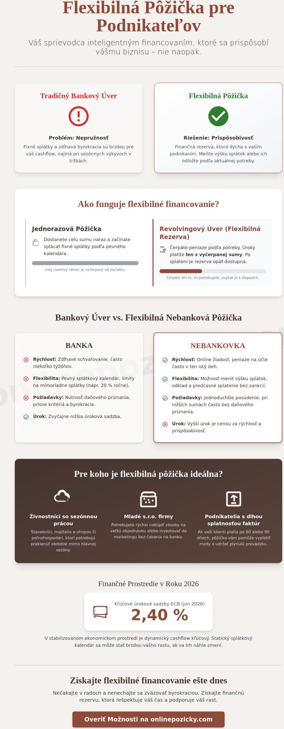 Flexibilná pôžička pre podnikateľov: Ako si udržať zdravý cashflow v roku 2026?